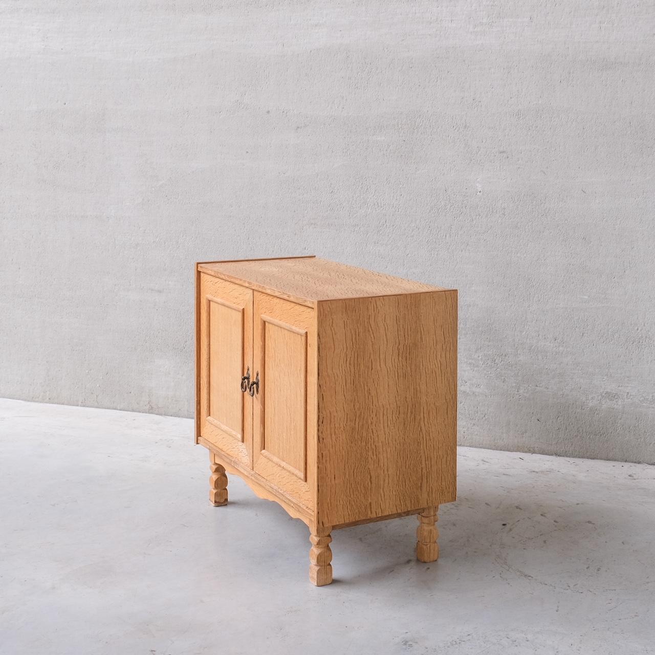 Oak Danish Mid-Century Bedside Cabinets or Sideboards attr. to Henning Kjaernulf 3
