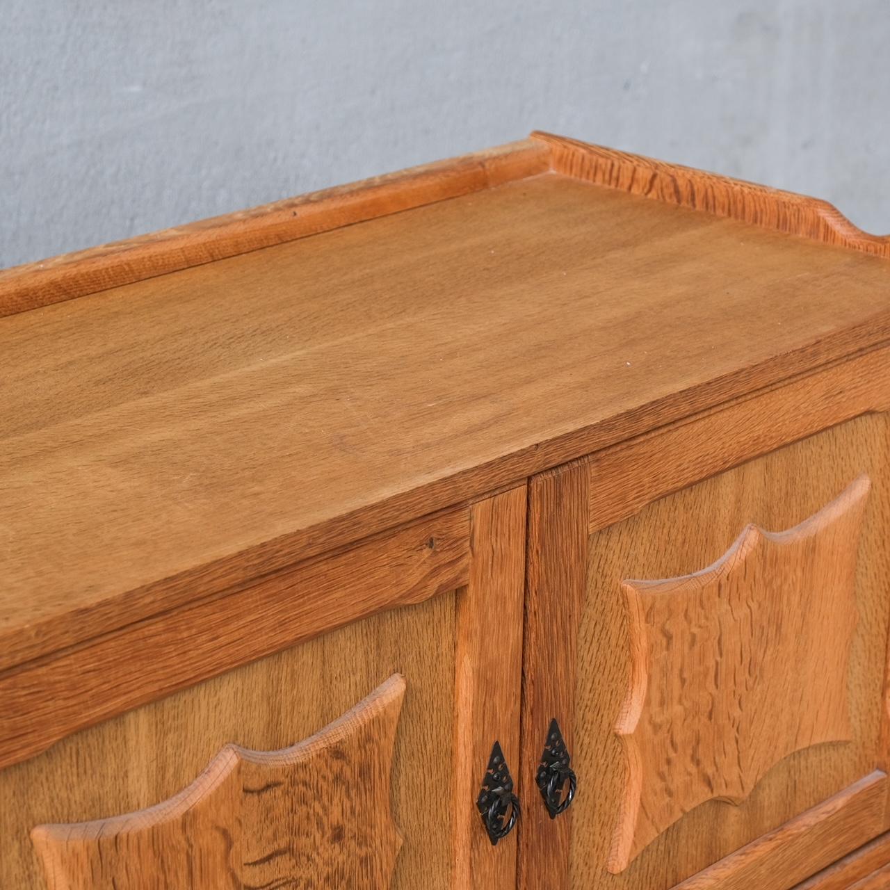 Oak Danish Mid-Century Bedside Cabinets or Sideboards attr. to Henning Kjaernulf For Sale 5