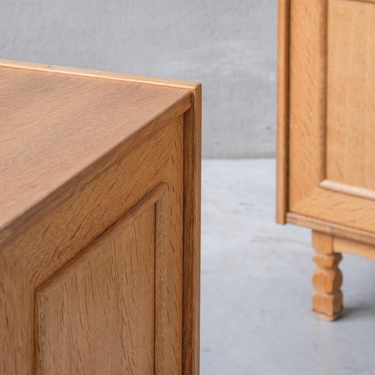 Oak Danish Mid-Century Bedside Tables or Sideboards in manner of Kjaernulf 5