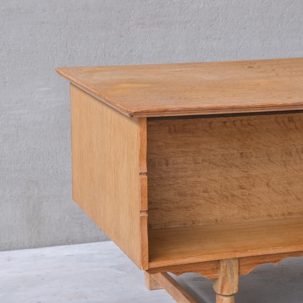 Oak Danish Midcentury Desk Attributed. to Henning Kjaernulf For Sale 11