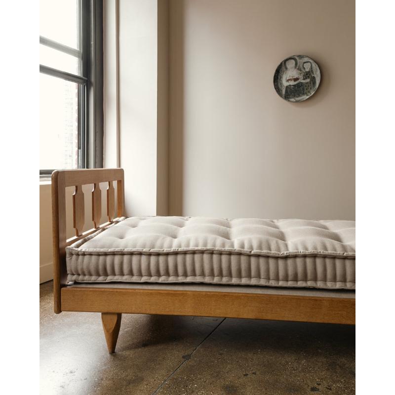 Oak Daybed by Guillerme and Chambron, 1960s For Sale at 1stDibs