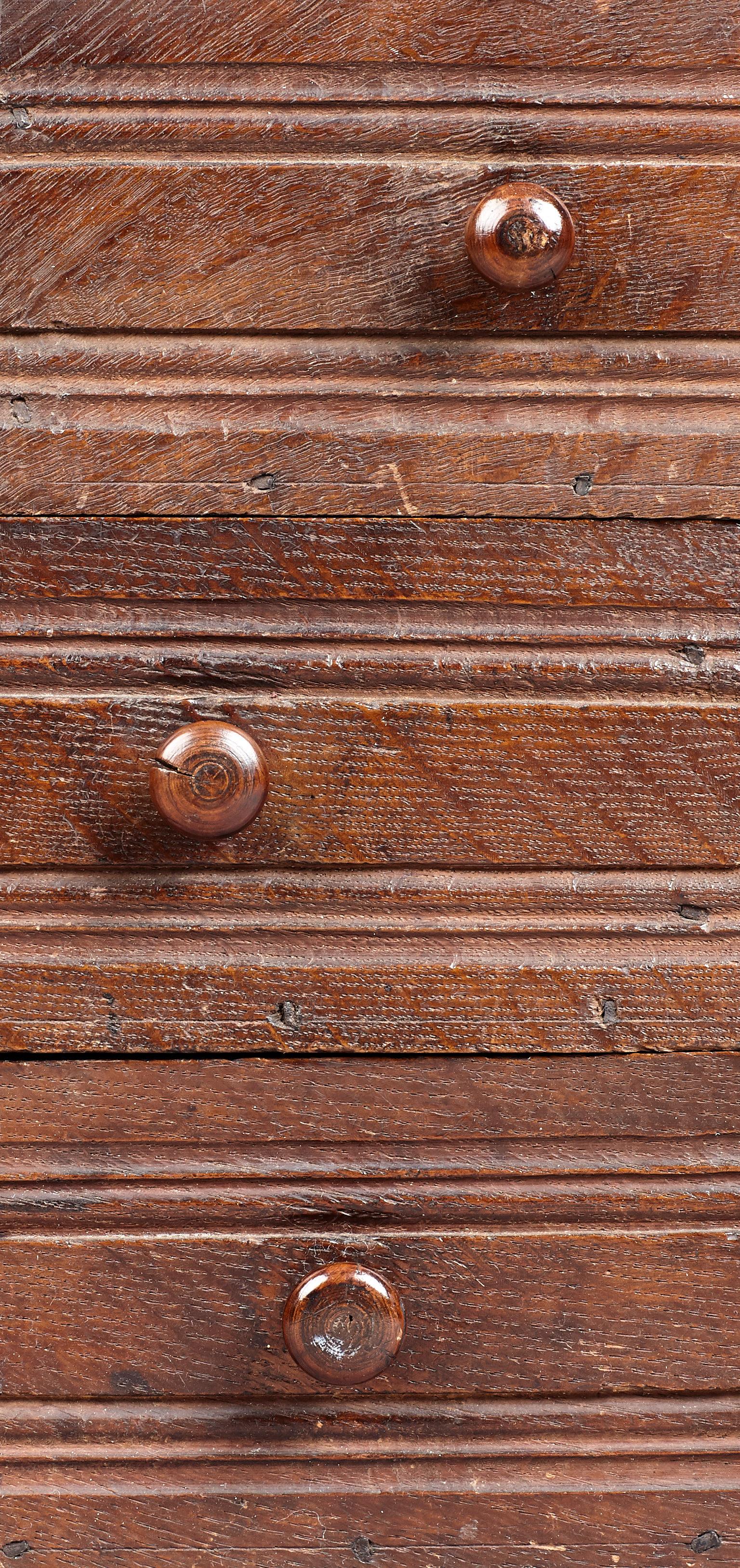 Oak Desk Box, Charles II period, Lancashire, circa 1660-1670 For Sale 5