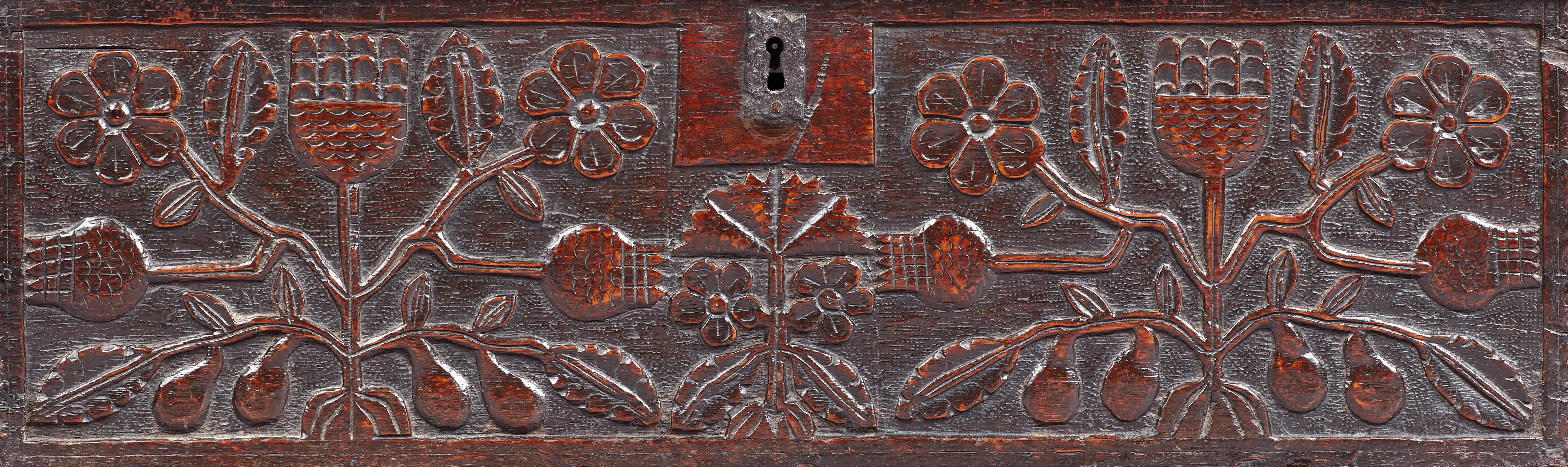 Jacobean Oak Desk Box, Charles II period, Lancashire, circa 1660-1670 For Sale