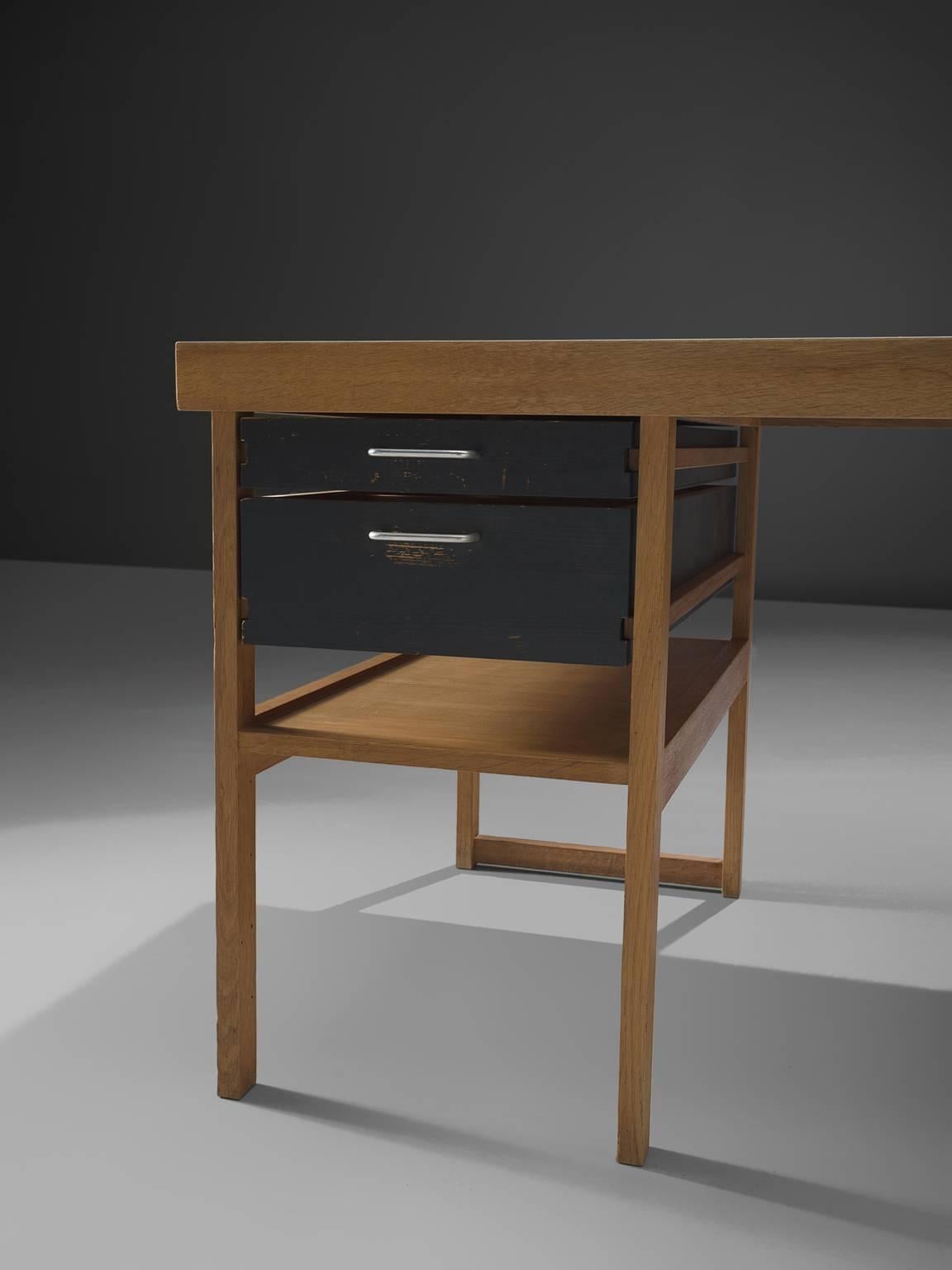 Mid-Century Modern Oak Desk by Benedikt Rohner for Oswald, Switzerland, 1965