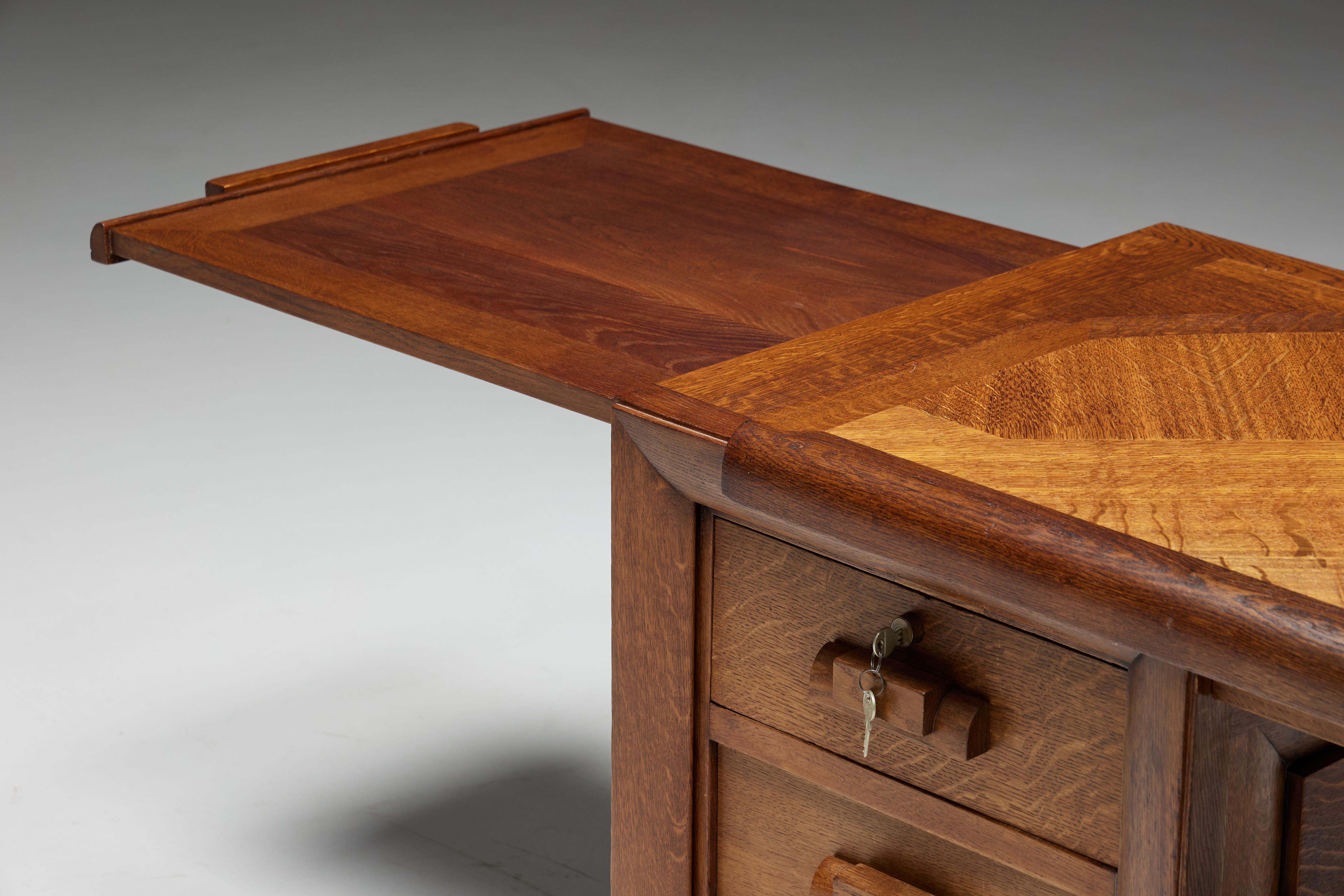 Art Deco Desk by Charles Dudouyt, France, 1940s In Excellent Condition For Sale In Antwerp, BE