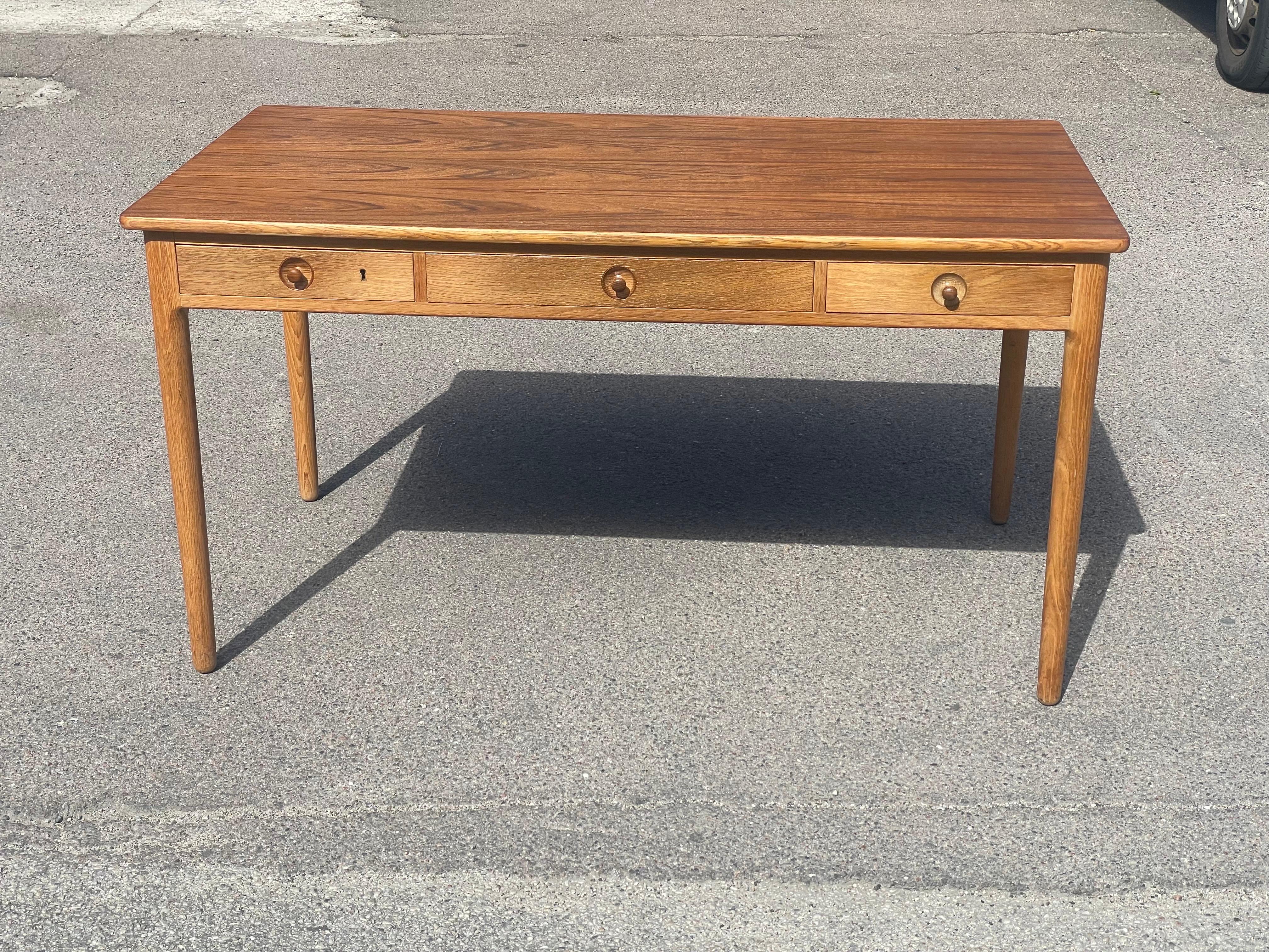 Scrivania Oak di Hans Wegner per Andreas Tuck, Danimarca, anni '50 in vendita 5