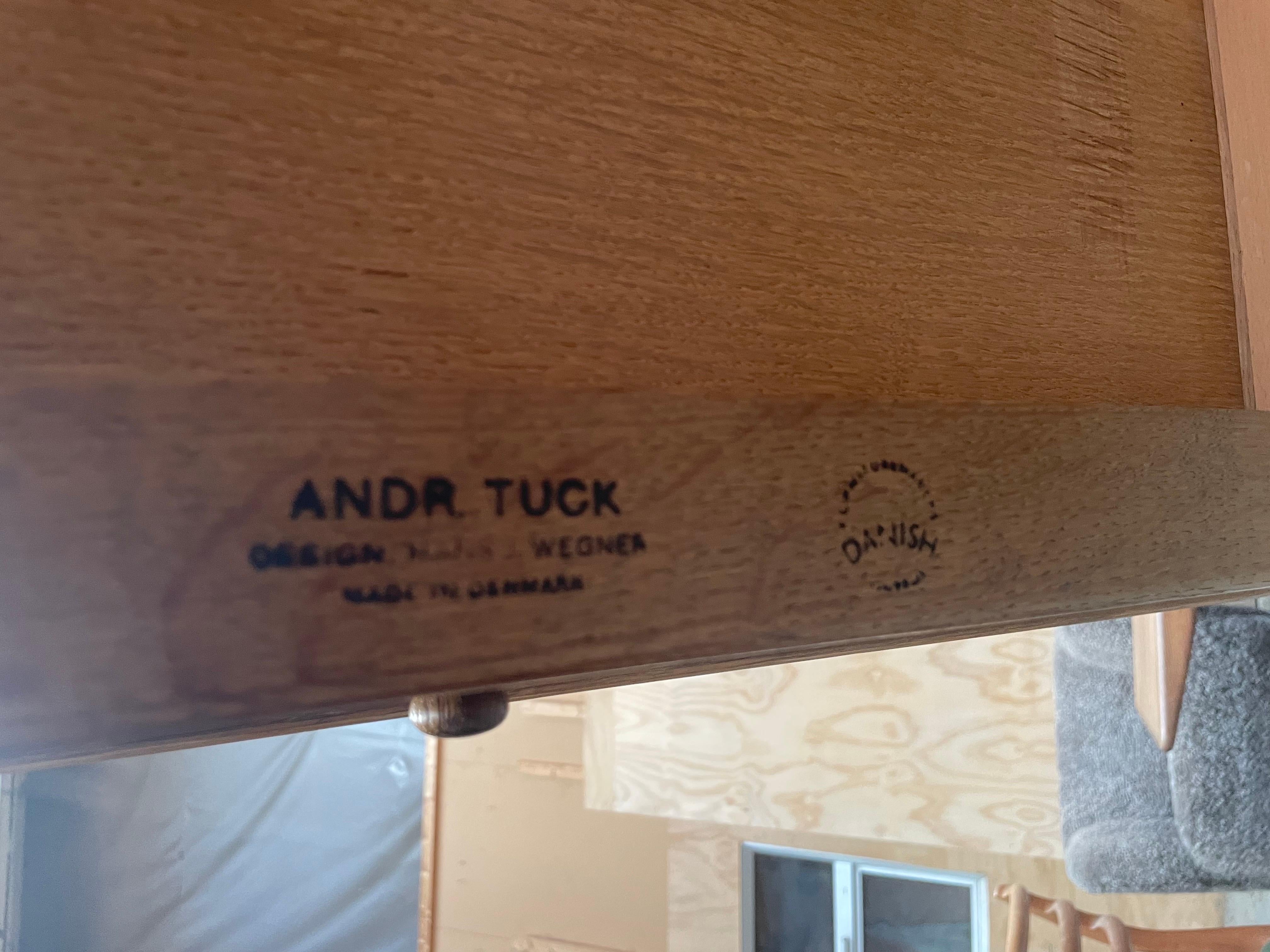 Scrivania Oak di Hans Wegner per Andreas Tuck, Danimarca, anni '50 in vendita 3
