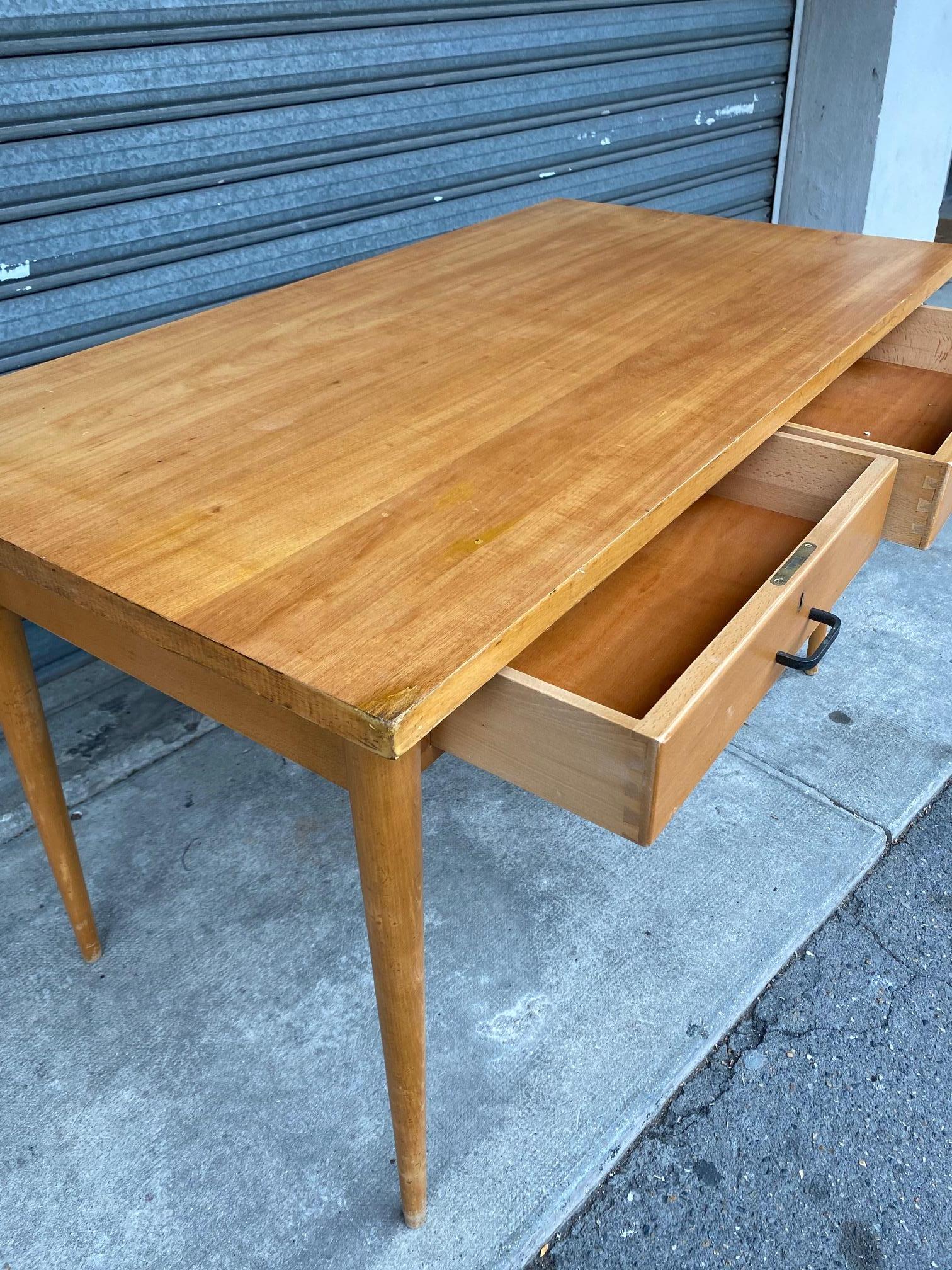 Oak Desk by José Espinho, Portugal, 1960s For Sale 3