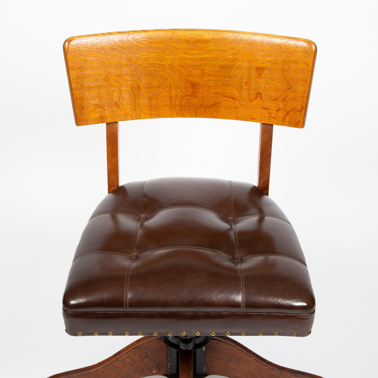 European Oak Desk Chair