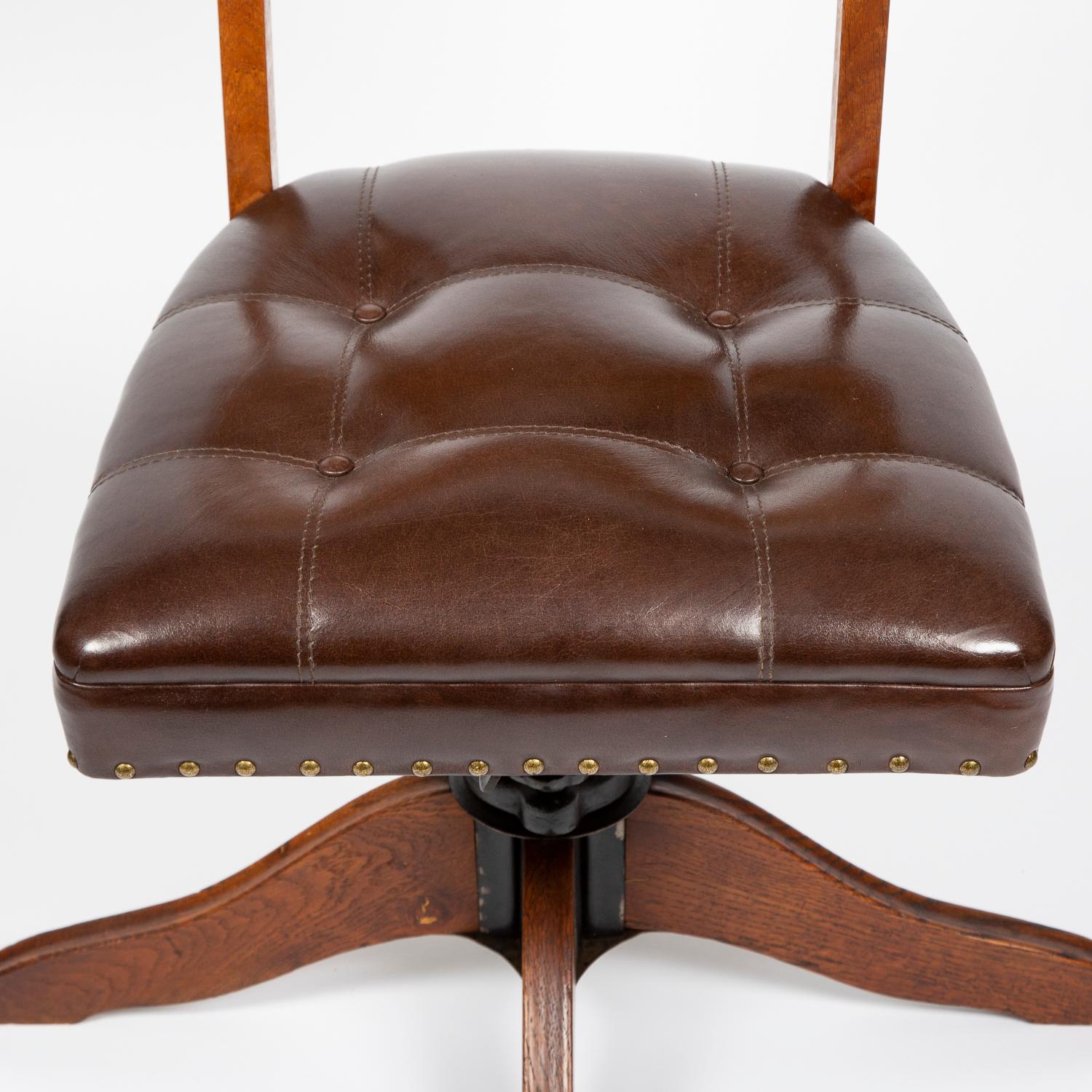 20th Century Oak Desk Chair