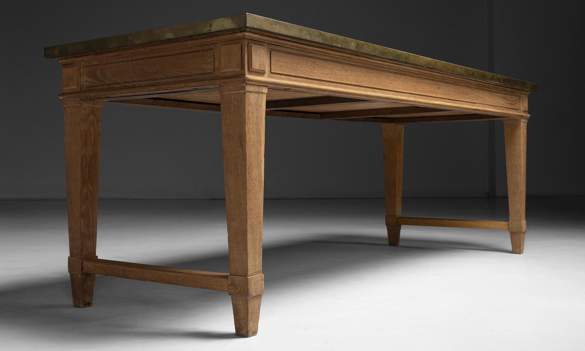 Ottone Oak Desk France, 1930 in vendita