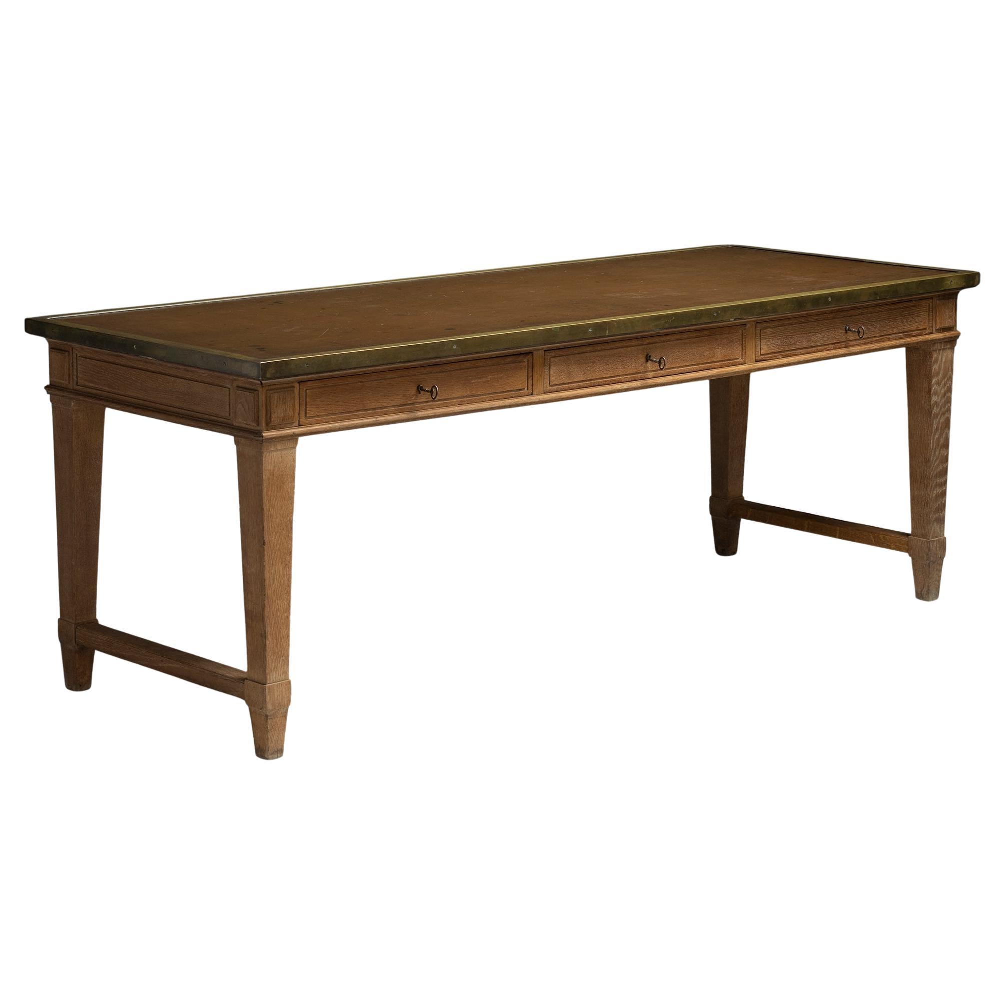 Oak Desk France, 1930