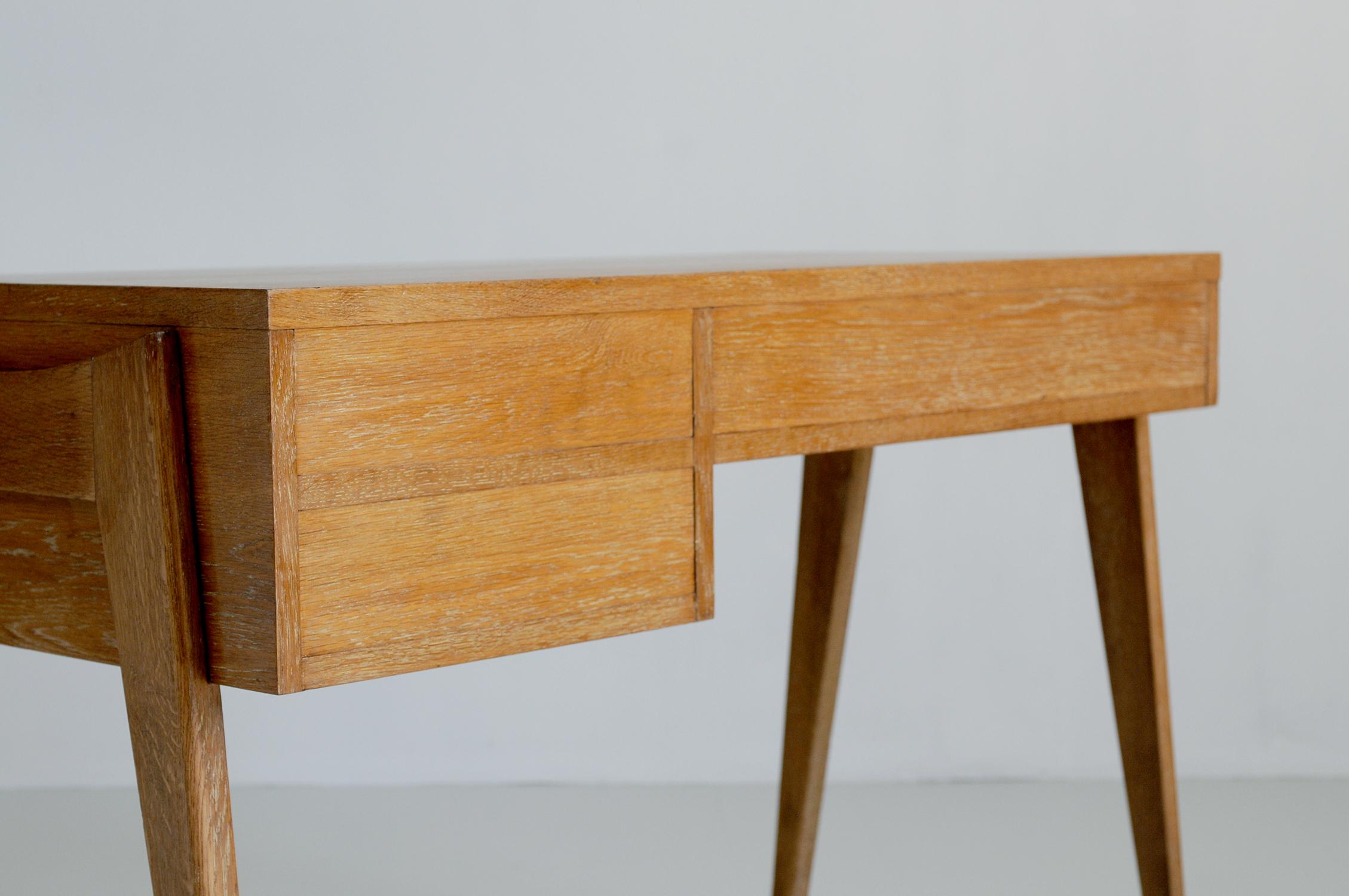 Oak desk, French Reconstruction 1950 4