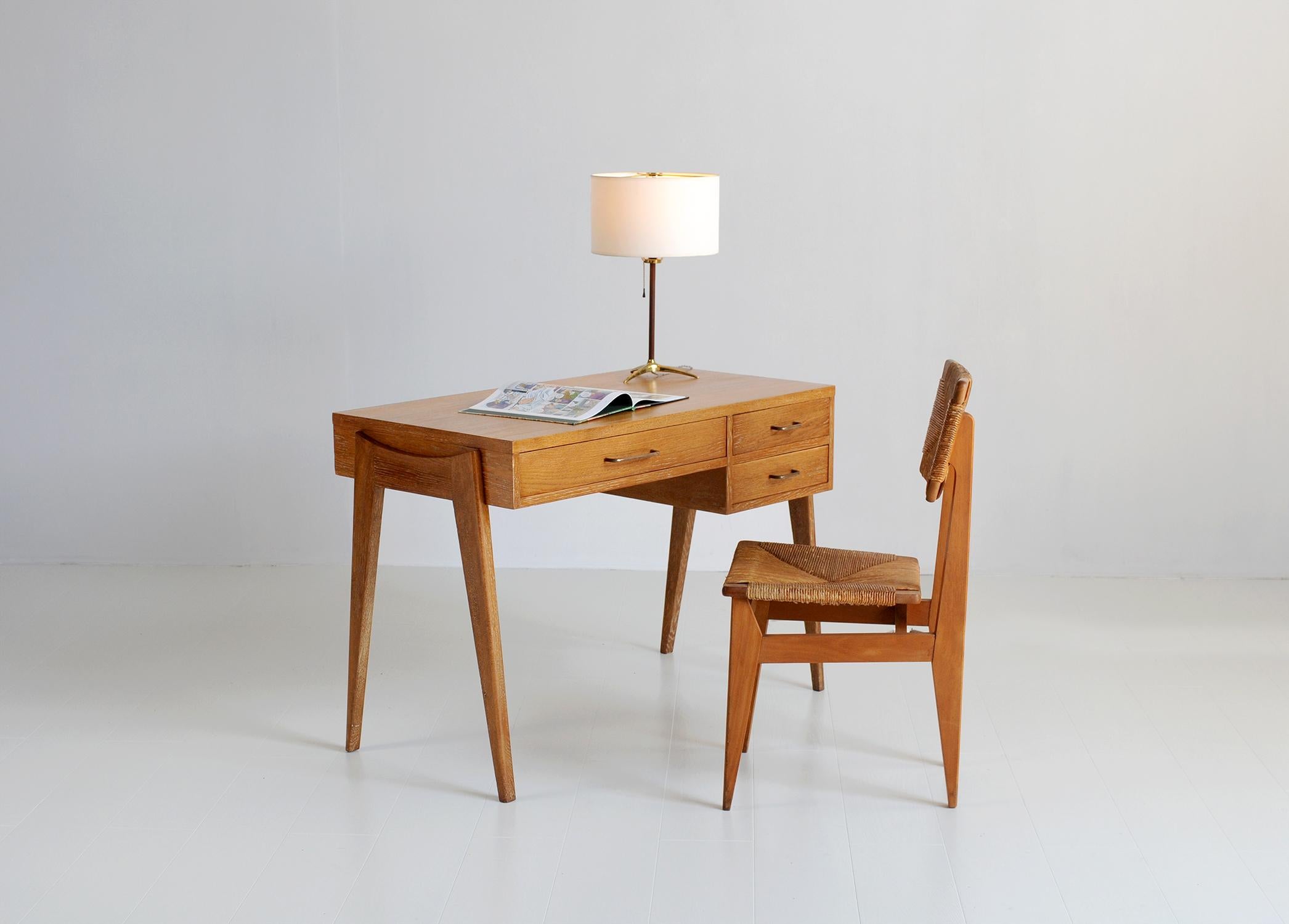 Oak desk, French Reconstruction 1950 5