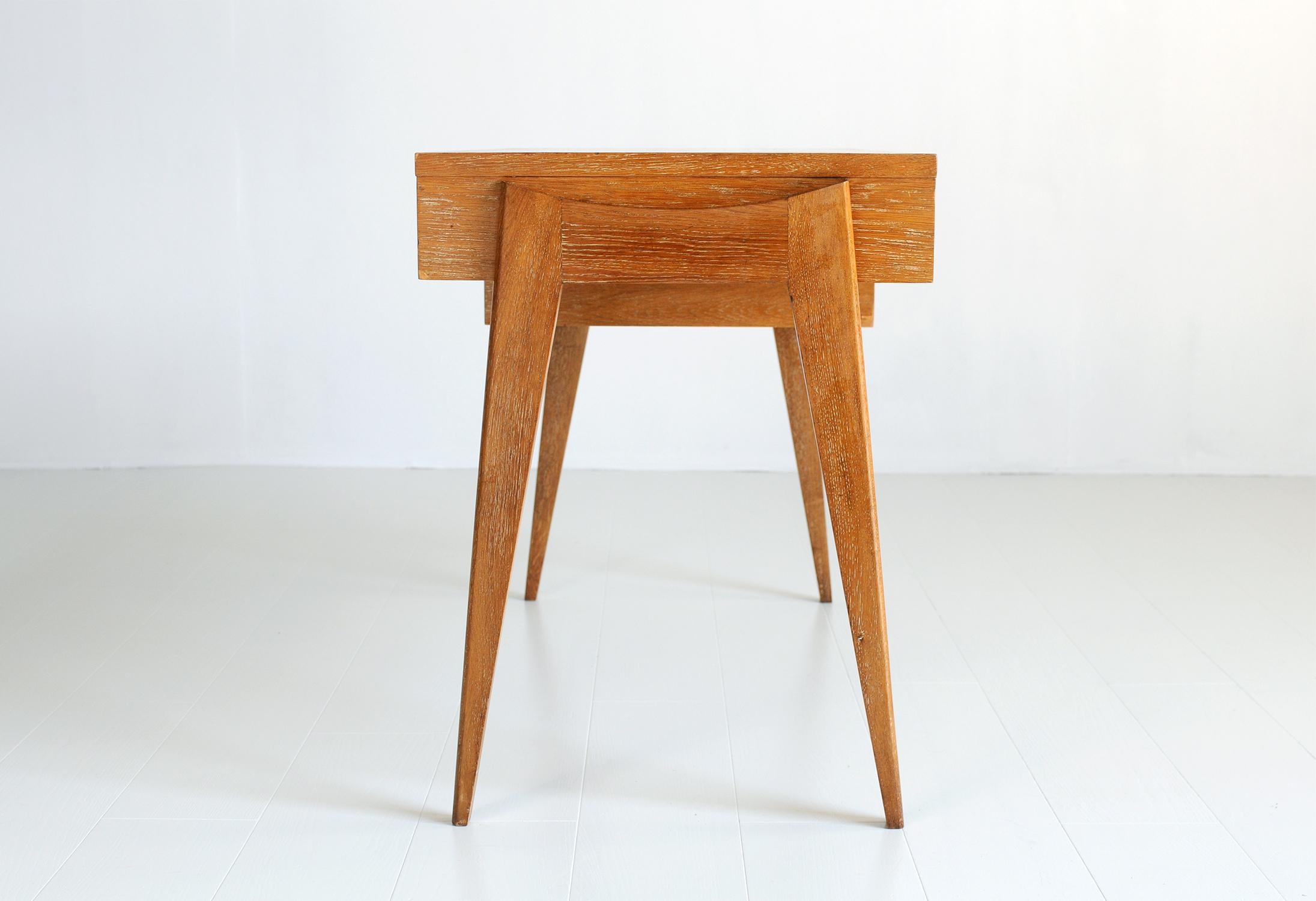 Oak desk, French Reconstruction 1950 2