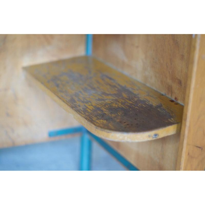 Metal Oak Desk from Jean Prouvé Workshops, 1950 For Sale