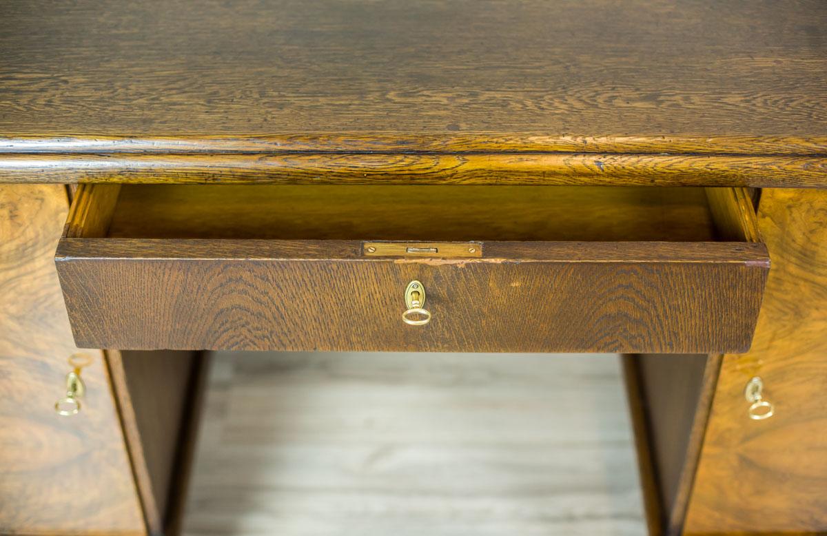 Oak Executive Desk from the Interwar Period 1