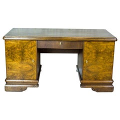 Antique Oak Executive Desk from the Interwar Period