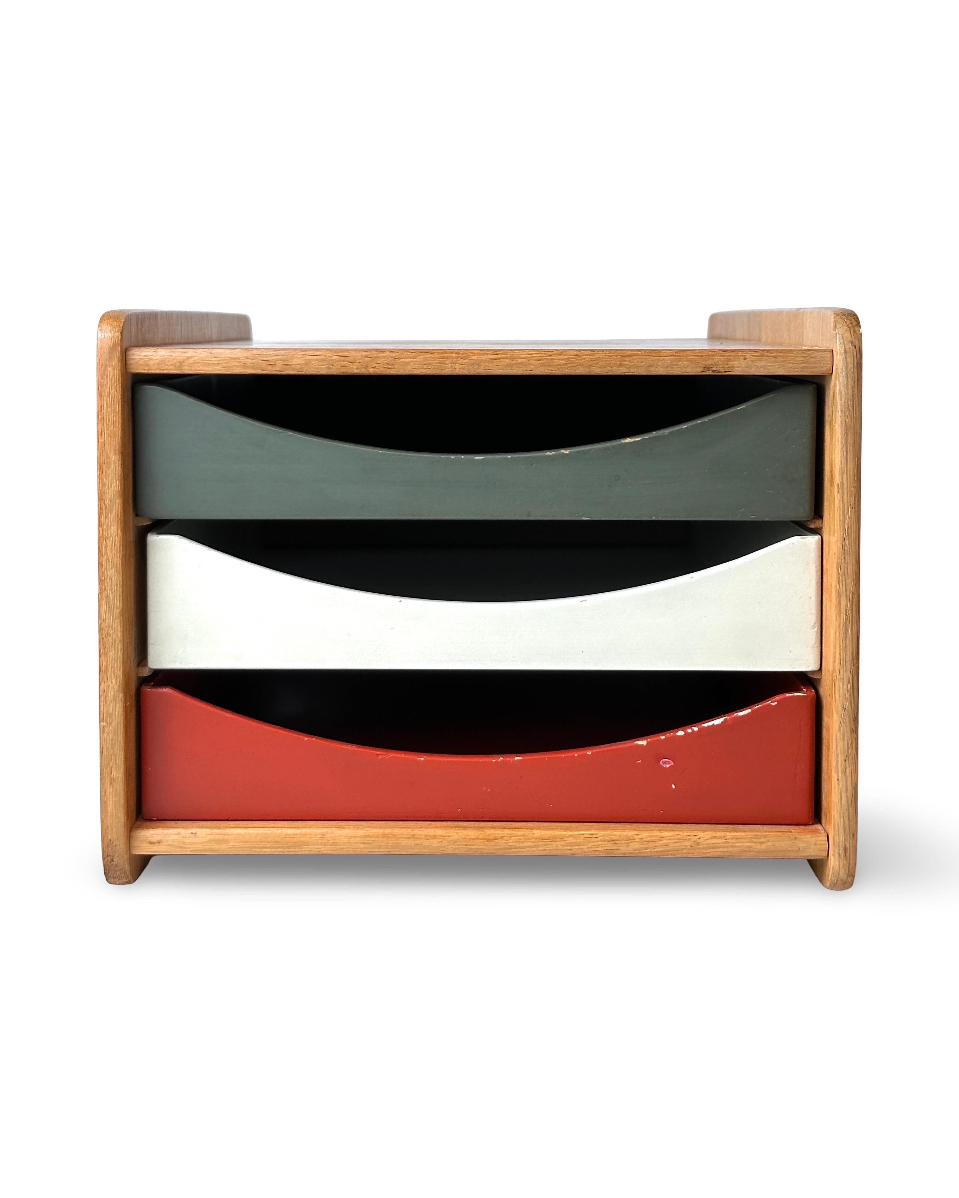 Mid-Century moderno Organizzatore da scrivania in Oak di Borgum Mogensen per Illums Bolighus in vendita
