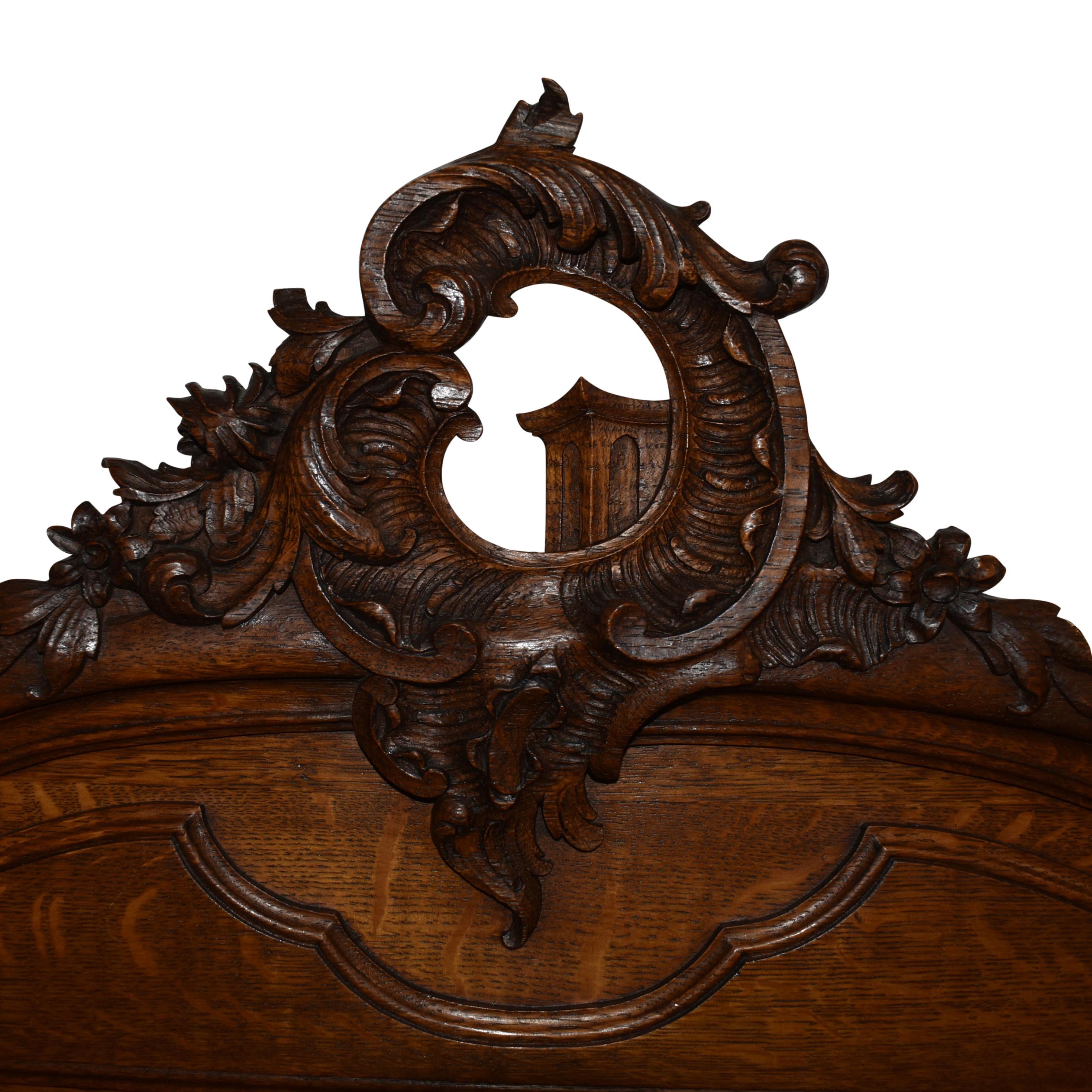 European Oak Dessert Buffet, circa 1880 For Sale