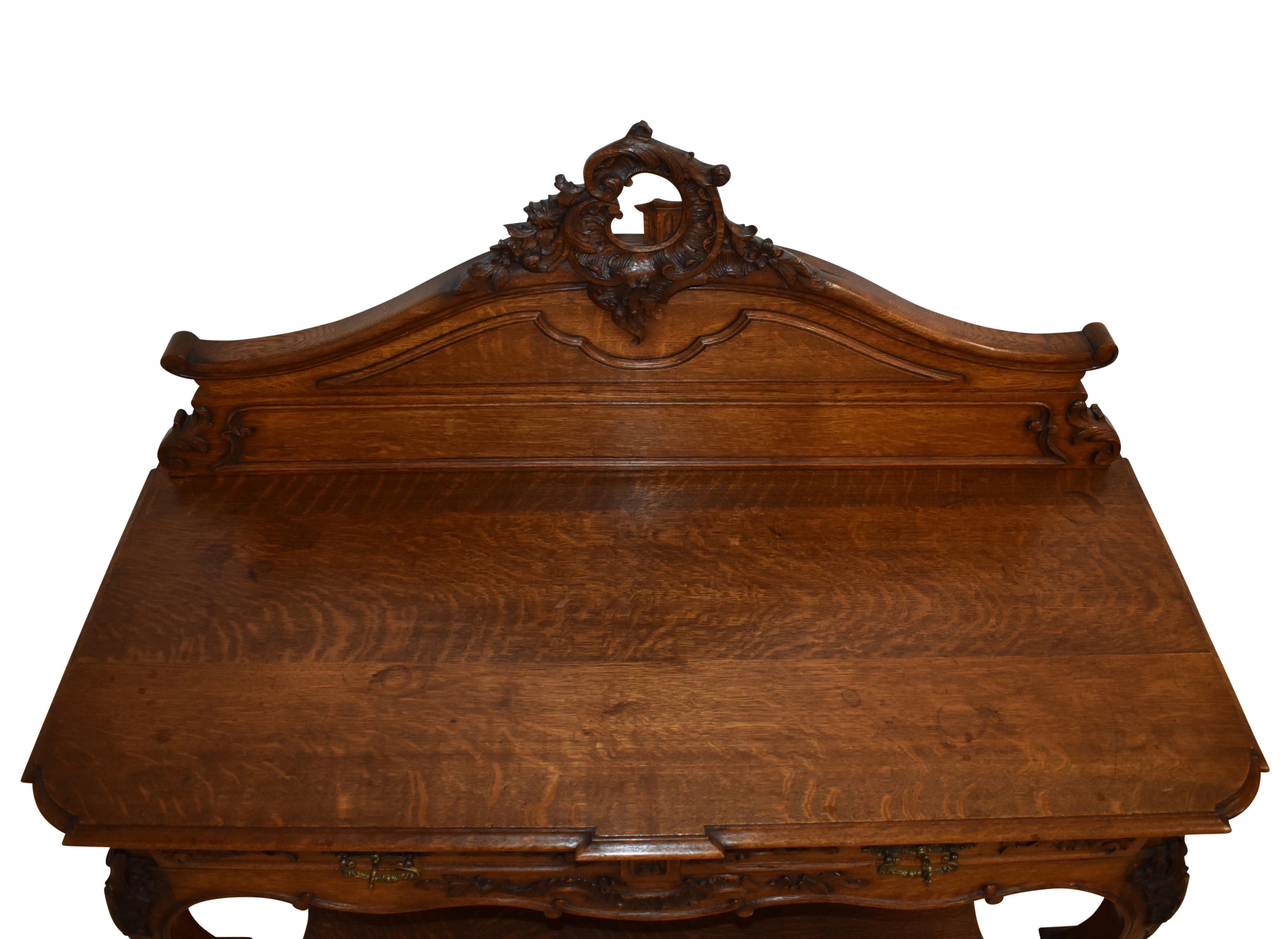 Quercia Buffet da dessert in Oak, 1880 circa in vendita