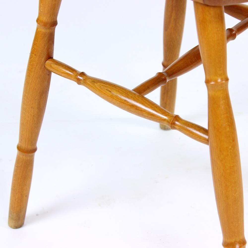 Oak Dining Chairs, Czechoslovakia 1960s, Set of 4 For Sale 7