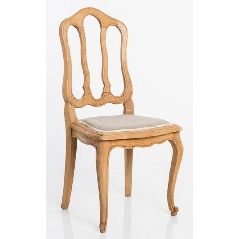 bleached oak dining chairs
