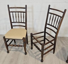 Oak Dining Chairs Traditional English Tudor Style