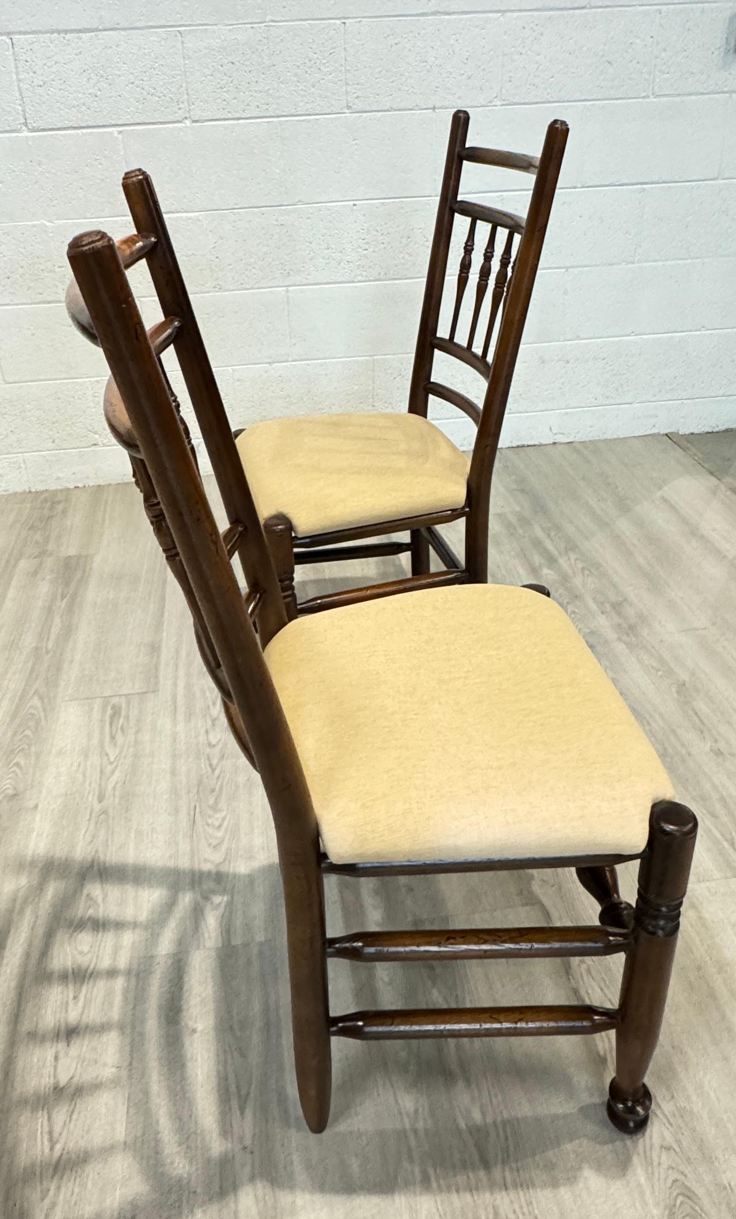 Oak Dining Chairs Traditional English Tudor Style For Sale 5