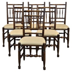 Chaises de salle à manger traditionnelles anglaises de style Tudor