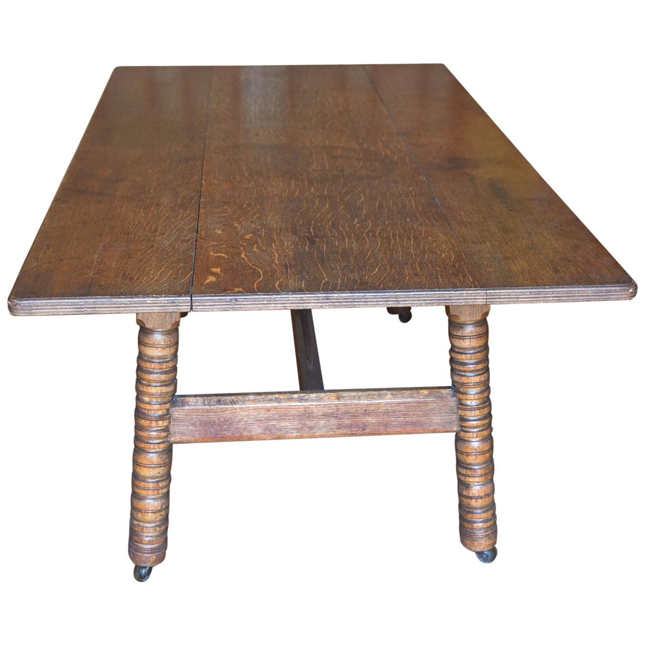 Oak Dining Table by Phillip Webb for Morris & Co., circa 1865-1870 For Sale