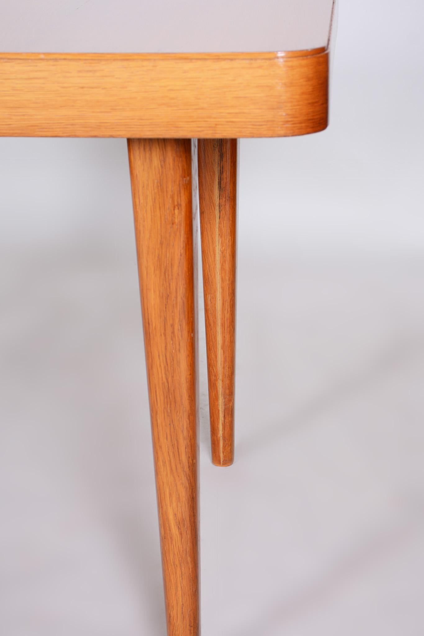 Oak Dining Table, Designed by Jindrich Halabala, 1940s, Made by Up Závody For Sale 3