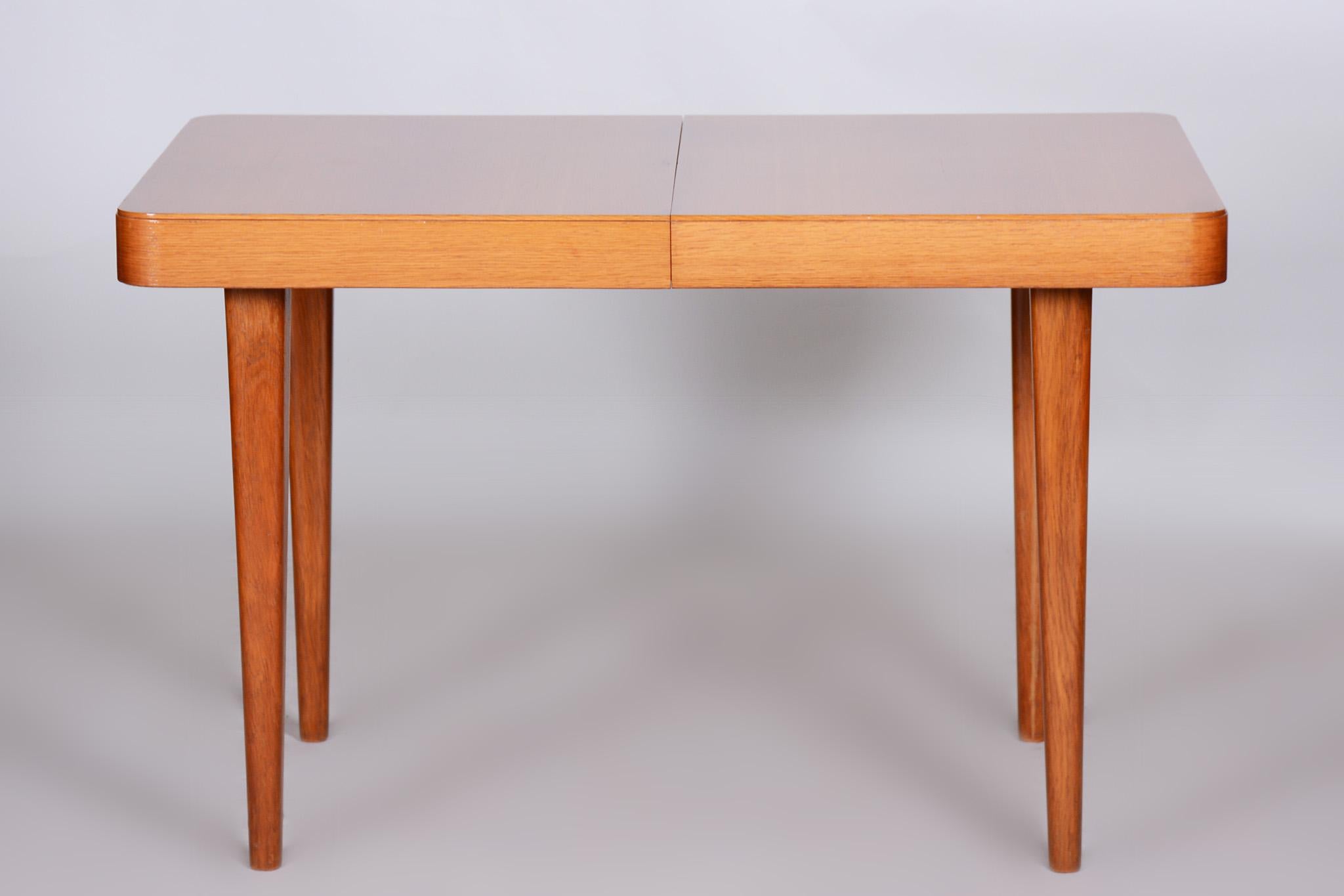 Oak Dining Table, Designed by Jindrich Halabala, 1940s, Made by Up Závody For Sale 1