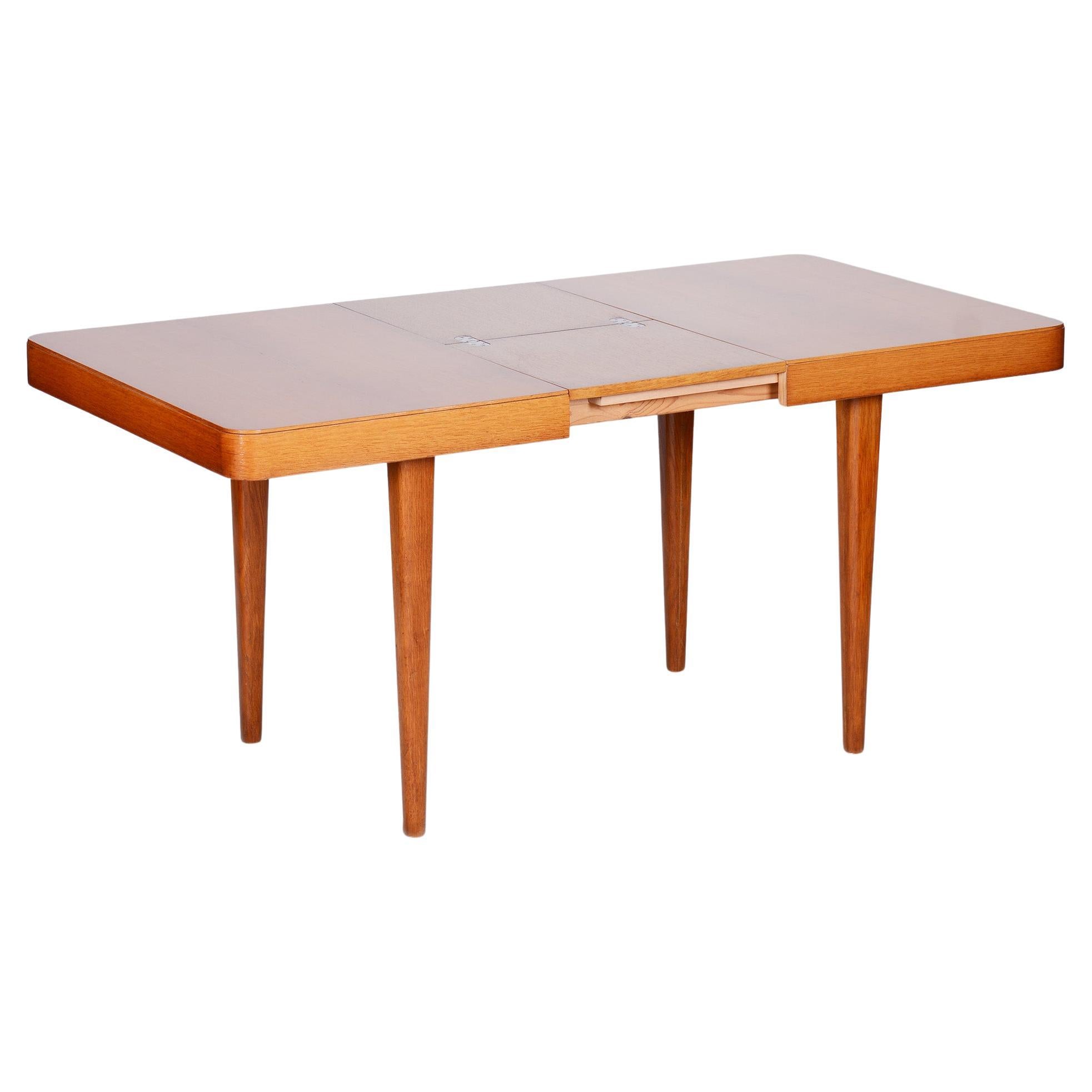 Oak Dining Table, Designed by Jindrich Halabala, 1940s, Made by Up Závody For Sale