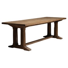 Oak Dining Table, England circa 1920