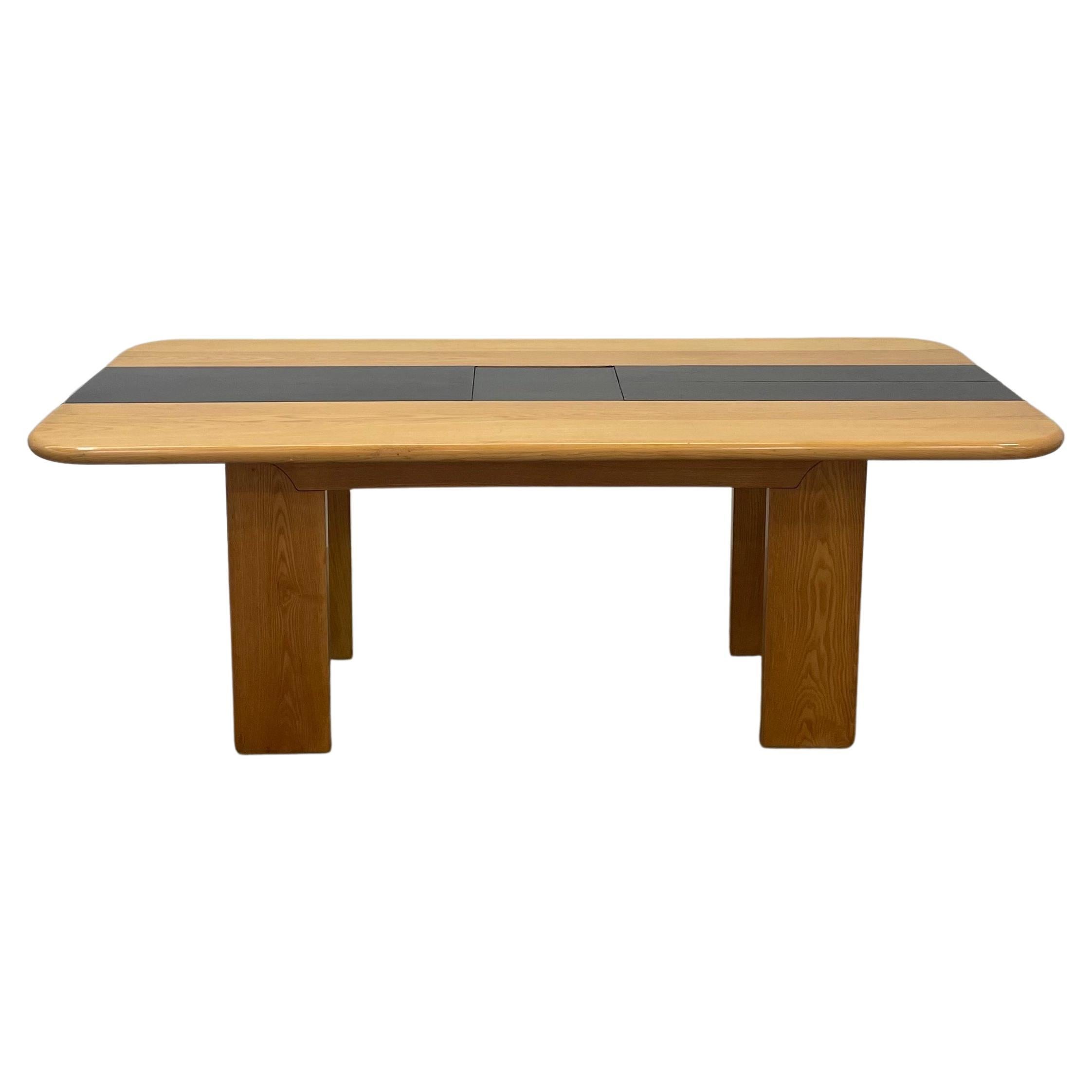 Oak Dining Table Styled After Silvio Coppola For Sale
