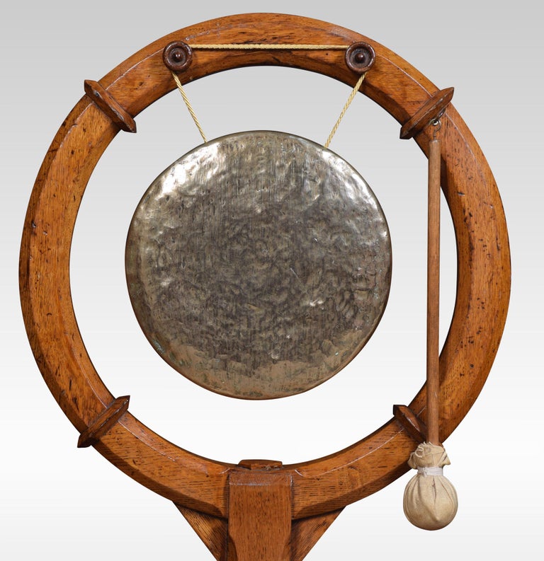 Oak Dinner Gong For Sale at 1stDibs