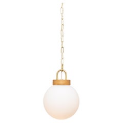 Oak Disc Pendant Globe Chain by Lights of London