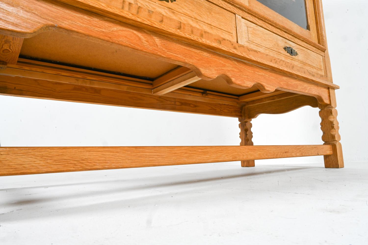 Oak Display Cabinet By Henry Kjærnulf, Denmark 1970s 8