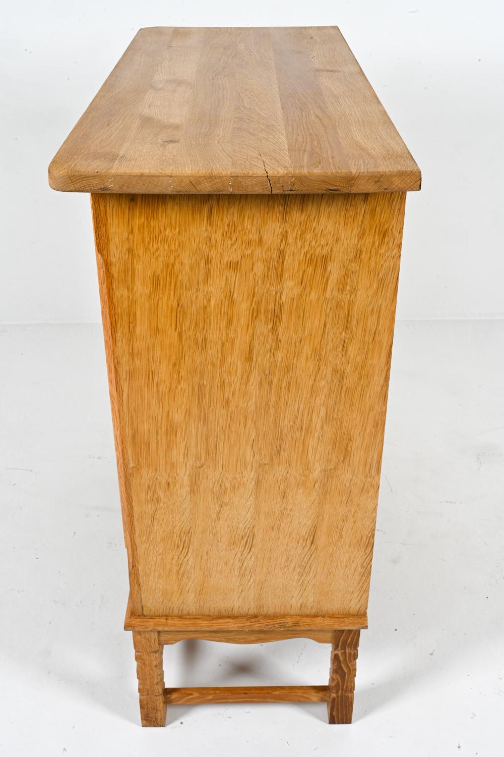 Oak Display Cabinet By Henry Kjærnulf, Denmark 1970s 2