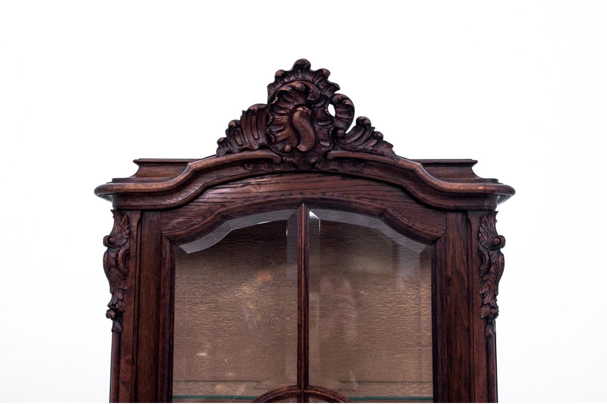 Louis XVI Oak Display Cabinet, France, Around 1900, Antique