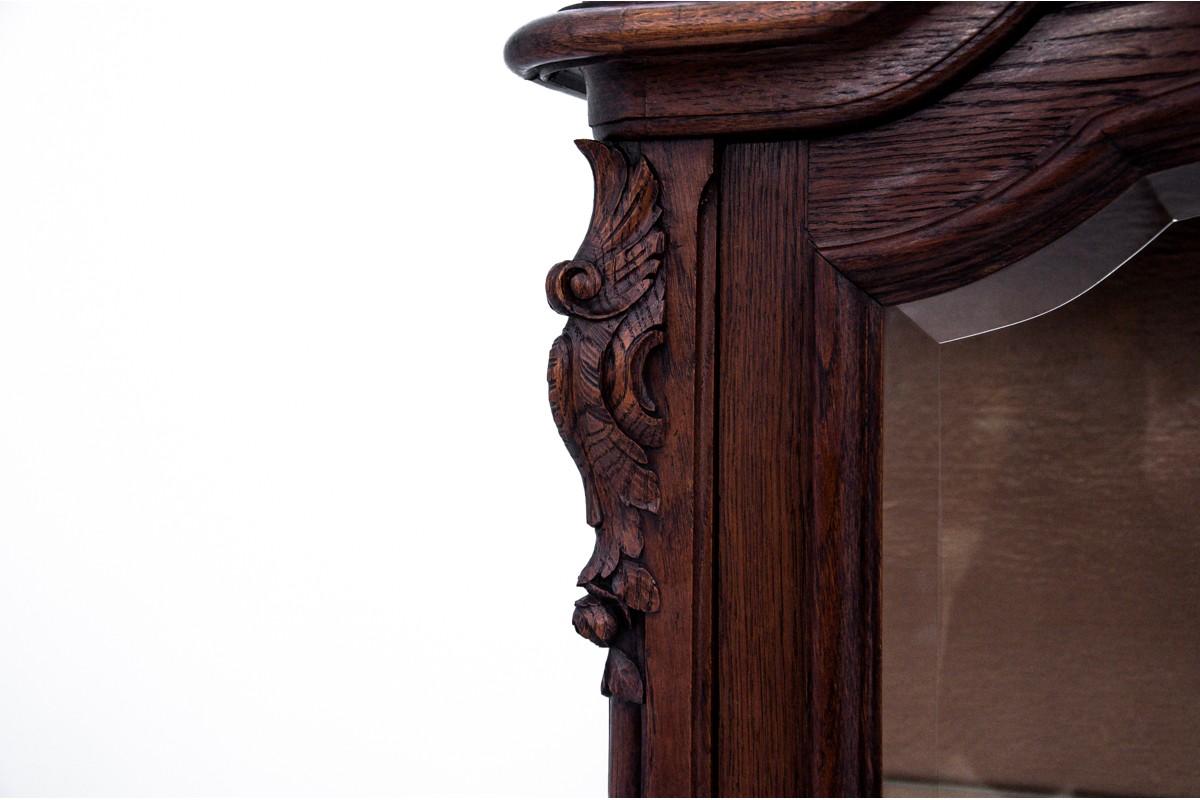 Oak Display Cabinet, France, Around 1900, Antique In Good Condition In Chorzów, PL