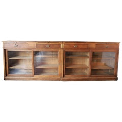 Vintage Oak Display Cabinet from France, circa 1940