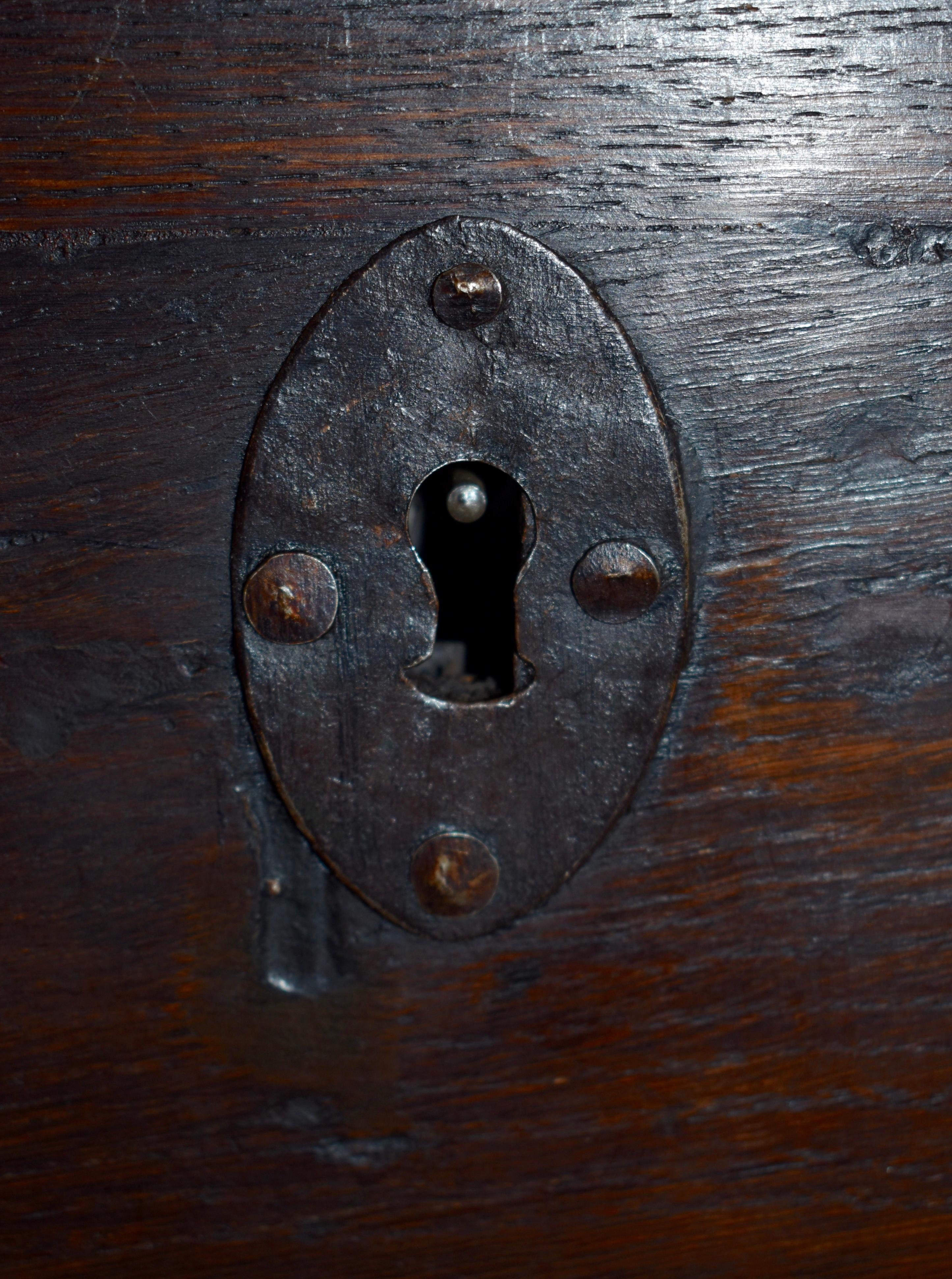 Oak Dome-Top Trunk, circa 1850 1