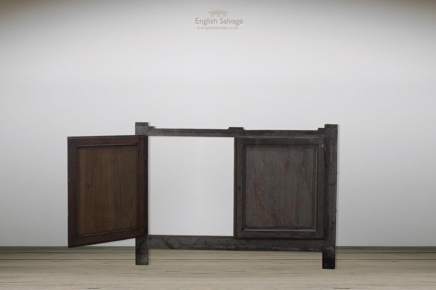 European Oak Double Cupboard Doors or Panelling, 20th Century For Sale