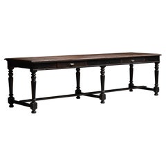 Oak Drapers Table, France circa 1910