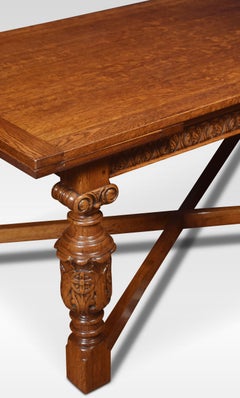 Oak Draw-Leaf Refectory Table