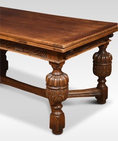 Oak Draw-Leaf Refectory Table