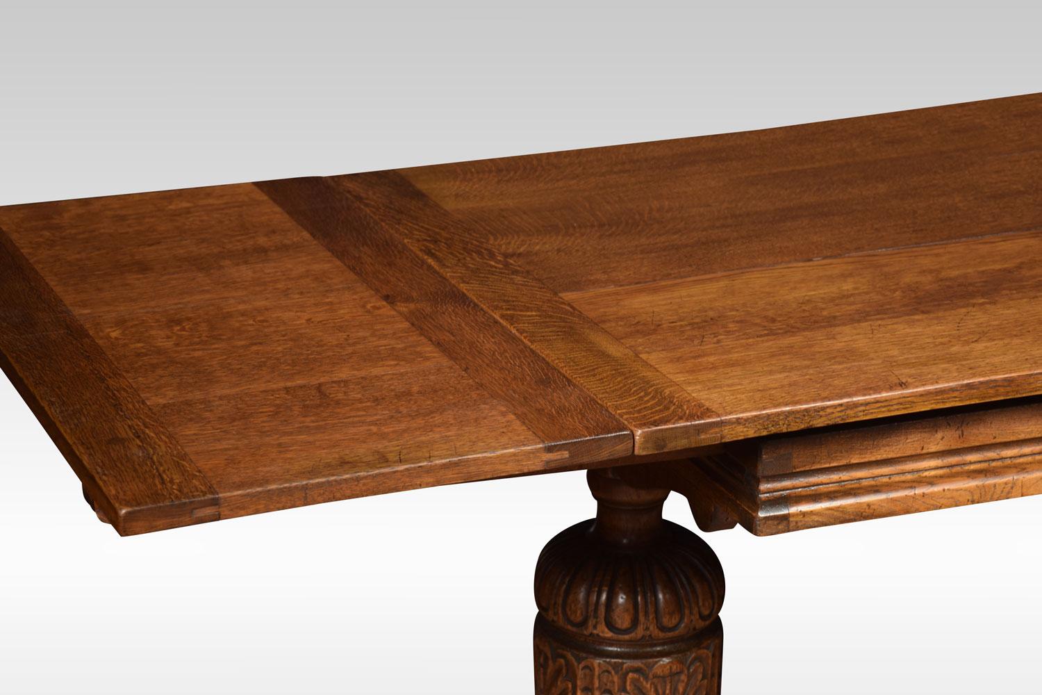 Oak Draw Leaf Refectory Table 1