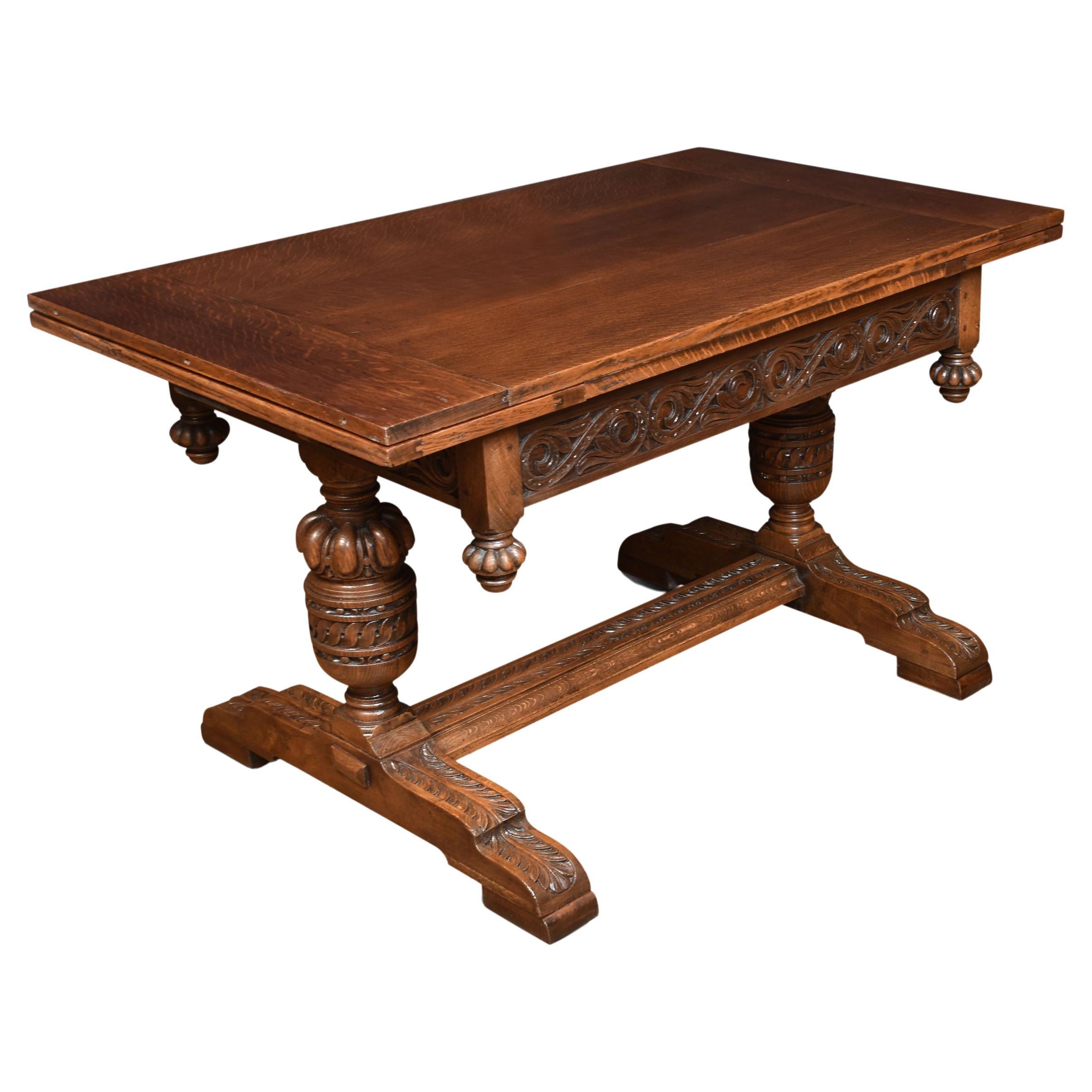 Oak Draw-Leaf Refectory Table